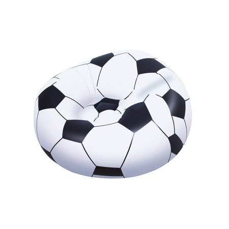 Bestway Beanless Inflatable Soccer Ball Chair (Best Way To Bag Up Leaves)