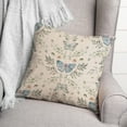 thumbnail image 3 of Creative Products Cream Butterfly Pattern 18 x 18 Spun Poly Pillow, 3 of 3