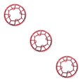 thumbnail image 3 of Ruiboury 1/2/3/5 Anneaux de Chaîne Ronds Pièces Vélo 104BCD Roue de Chaîne Rouge 50T 3 Pcs, 3 of 6