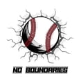 thumbnail image 2 of Sports Wall Decals for Boys Bedroom - Fast Baseball Cracking the Wall DIY & Creativity Boy Girl Bedroom Wall Sticker - Size: 20 In x 20 In, 2 of 4