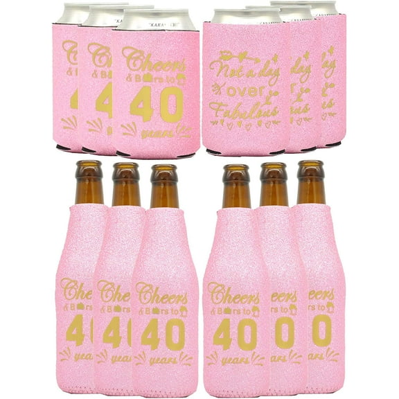 40th Birthday Gifts for Women, 40th Birthday Gifts, 40th Birthday Can Coolers, 40th