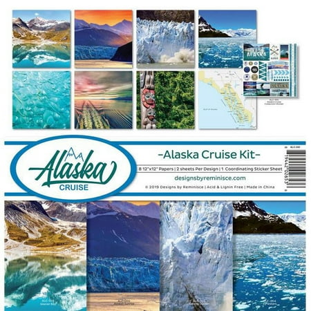 UPC: 0819442029087 | Reminisce ALC200 12 x 12 in. Reminisce Collection Kit – Alaska Cruise  Multicolor