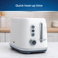 thumbnail image 4 of Oster Retro 2-Slice Toaster with Quick-Check Lever, Extra-Wide Slots, Impressions Collection, White, 4 of 6
