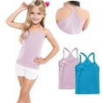 thumbnail image 6 of Cethrio Girls Cotton Tank Tops, 2 Pack 2025 Backless Sleeveless Summer Tops Pink Size 10-12, 6 of 6
