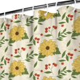 thumbnail image 4 of 72x72 Inch Fabric Shower Curtain Waterproof Polyester, Daisy Floral Print, 4 of 6