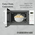 thumbnail image 5 of Farberware 1.1 cu ft Microwave Oven,1000W Countertop Microwave Oven with Auto Cook Menu, White, 5 of 6