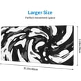 thumbnail image 2 of Black White Topographic Mouse Pad XL Large Gaming Mousepad Extended Desk Mats Non Slip Rubber Base Desktop Mat for Work Game Office Home 31.5 x 11.8 inches, 2 of 7