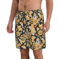 thumbnail image 2 of Kdxio Mushrooms Honeycomb Pattern Mens Casual Shorts - Drawstring Summer Beach Sports Shorts for Men, 2 of 9