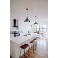 thumbnail image 6 of Z-Lite Melange 13" Round Glass Steel Pendant in Heritage Brass, 6 of 7