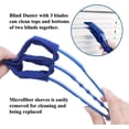 thumbnail image 2 of Cepillo limpiador de persianas Rawiri con 5 fundas de microfibra - Herramientas de limpieza de persianas para contraventanas, persianas, aire acondicionado, persianas y polvo, 2 of 7