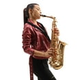thumbnail image 2 of Sangle de Cou pour Saxophone Sangle de Cou Réglable pour Clarinette Harnais de Saxophone, 2 of 8