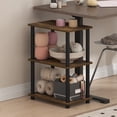 thumbnail image 3 of Furinno TURN-N-TUBE 3-Tier Open Frame Book Shelf Amber Pine, 3 of 4