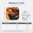 thumbnail image 2 of Kdxio Watercolor Glasses Guinea Pig Print 2-Piece Sun Shade Front Windshield - Foldable Car Front Window Sunshades for Most Sedans SUV Truck, 2 of 6