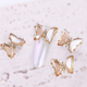 thumbnail image 3 of Diamantes de imitación para uñas, dijes de uñas de mariposa 3D, accesorios de decoración artística DIY, 3 of 5