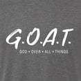 thumbnail image 6 of Wild Bobby, Goat God Over All Things Inspirational/Christian Men Premium Tri Blend Tee, Dark Heather, XX-Large, 6 of 6