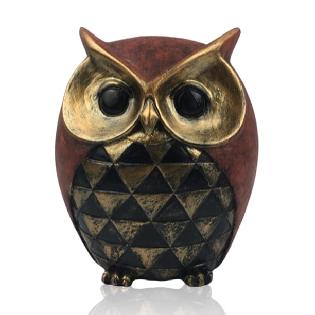 Yuarrent Dormitorio Animal Estatua Mini Resina Escultura Estatuilla Mesita de noche Decoración de vacaciones Decoración de vacaciones Regalo de Decoración Rojo Yuarrent HA011197-02B