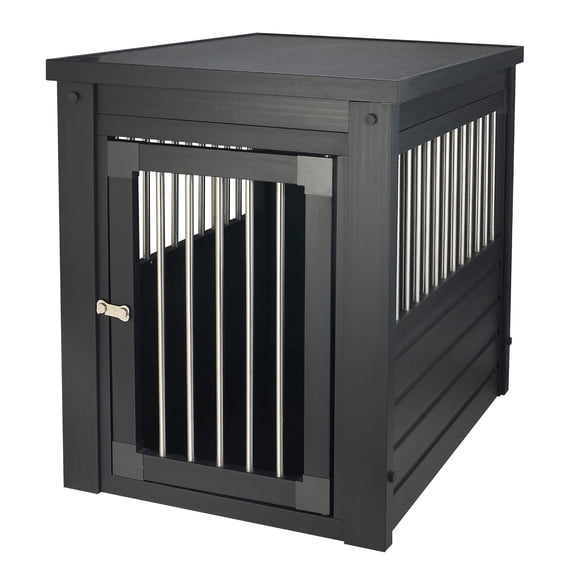 Open Box New Age Pet ECOFLEX Dog Crate End Table - Espresso Small