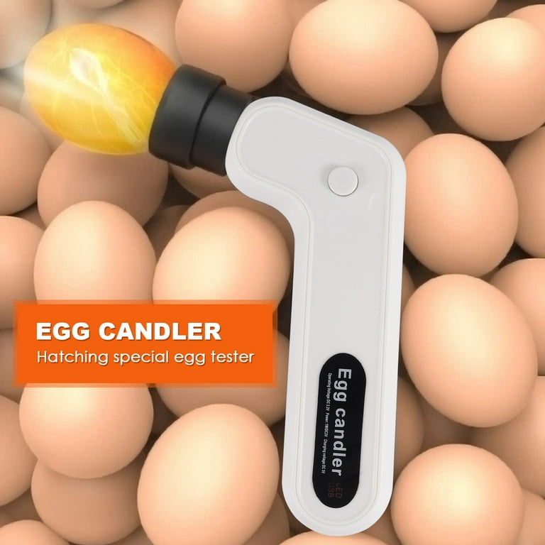 LED Light Egg Candler Tester, Egg Candling Lamp for Monitoring and Hatching Eggs