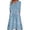 A-Sky Blue545, variant on XIAOCHA Floral Print Two Piece Maxi Dress for Women Loose Fit Three Quarter Sleeve Notch Neck Elegant Party Dresses