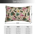 thumbnail image 2 of Kdxio Cotton Pillow Cases 16"x24" Pillowcases,Soft and Breathable Bedroom Pillow Cases-Tropical Mask Flamingo-No Pillow Core, 2 of 5