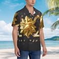 thumbnail image 3 of Sikiie 2025 Happy New Year 1 Print Men's Hawaiian Shirt, Summer Beach Button Pocket Short Sleeve T-Shirt,, 3 of 7