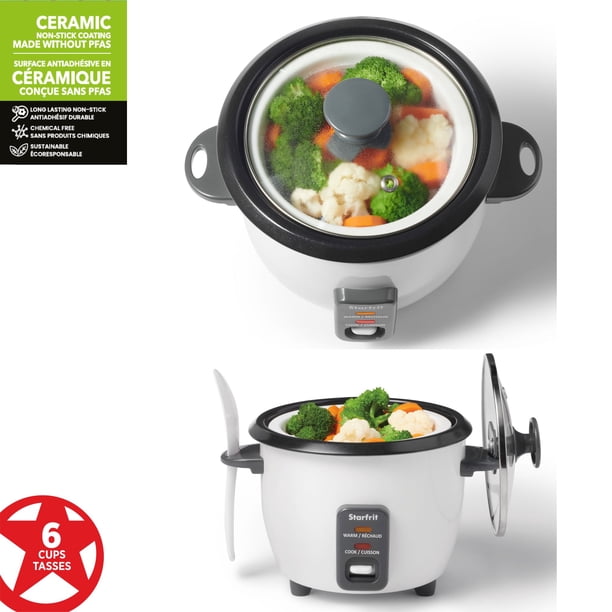 Black+Decker Cuiseur à riz de taille personnelle, 3 tasses (1,5 tasse non cuite), blanc, RC503C Black+Decker Cuiseur à riz de taille personnelle, 3 tasses (1,5 tasse non cuite), blanc, RC503C