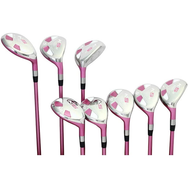 Majek Pink Ladies Golf Hybrids Irons Set New Womens Best All True
