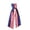 Patriotic Wreath Sash (A), variant on 4.6FT Patriotic Wreath Sash, American Flag Ribbon for Wreaths, 4th of July Decorations for Front Door, Memorial Day Bow with Stars and Stripes, Outdoor Patriotic Party Decor, Red White and Blue Sash