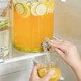 thumbnail image 4 of Fufafayo Large Capacity Water Dispenser Beverage Dispenser With Faucet, Plastic Drink Dispenser For Ice Lemon Juice, 2.3L Or 3.8L Fruit Teapot Container With Lid, Party Drink Dispenser For Kitchen, 4 of 8
