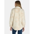 thumbnail image 2 of Time and Tru Women's Faux Shearling Shacket, Sizes XS-XXXL, 2 of 5