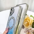 thumbnail image 4 of OOK for iPhone 16 Plus Case Compatible with Magsafe, Bling Glitter Sparkly Diamond Magnetic Camera Protection Phone Case with Screen Protector for Girls Women, Blue, 4 of 5