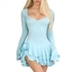thumbnail image 1 of Vestido Gótico para Mujer, Acampanada, Cintura Corta, Larga, Corte A, Estilo Vintage Azul L, 1 of 7