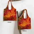 thumbnail image 3 of Xecao's Autumn Leaf Canvas Tote Bag is a versatile choice for women, serving as a stylish beach bag, shopping bag,and reusable grocery bag., 3 of 5