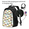 thumbnail image 2 of Wukai Cartoon Monster Trucks Travel Laptop Backpack: Business Water-Resistant Bag with USB Charging Port, Ideal College Backpack for Men & Women, 2 of 6