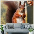 thumbnail image 4 of Orinice  Cute Squirrels Tapestry Flag Wall Hanging Wall Art Funny Poster Banner Aesthetic Wall Tapestries for Bedroom Living Room Dorm Backdrop Home Decoration  40x60inch, 4 of 6