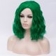 thumbnail image 3 of Humano Cabello Pelucas para Mujeres Dama 16" Verde Rizado Peluca con Peluca Gorra Esponjoso Rizado Ondulado, 3 of 6