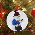 thumbnail image 4 of FFENYAN Gift Christmas Funny Santa Claus Pattern Pendant Christmas Tree Decorations, 4 of 6