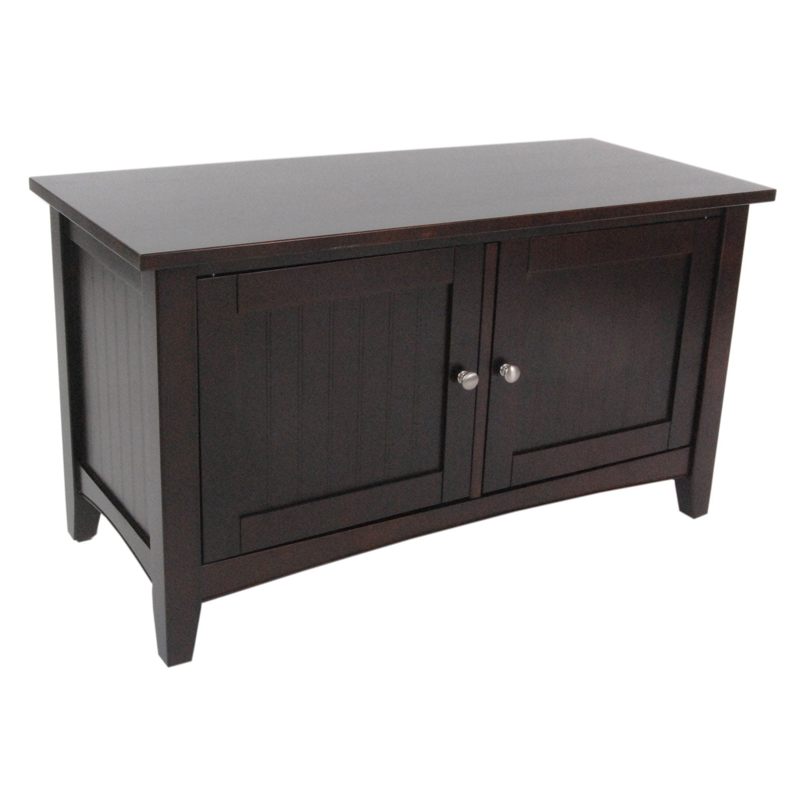 Shaker Cottage Tray Shelf with Cabinet Bench, Espresso