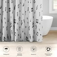 thumbnail image 3 of 4 Pcs Bathroom Sets with Shower Curtain and Rugs, Dog My Paw Retro, Bathroom Decor Life Side It White Shower Curtain Sets for Bathroom Decor, 3 of 4