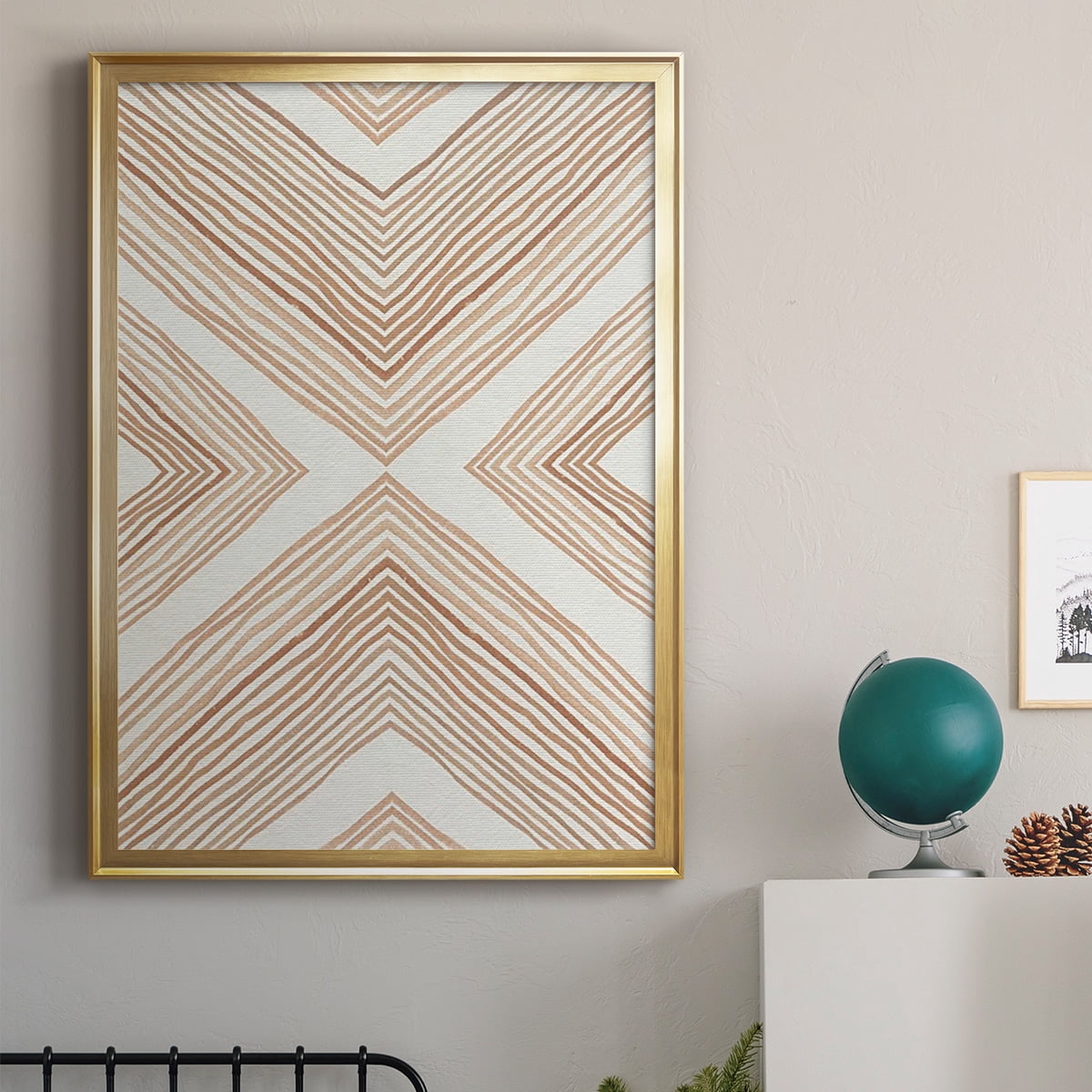 Diametric Clementine II Premium Framed Print, in Gold, Black, or Silver - Ready to Hang