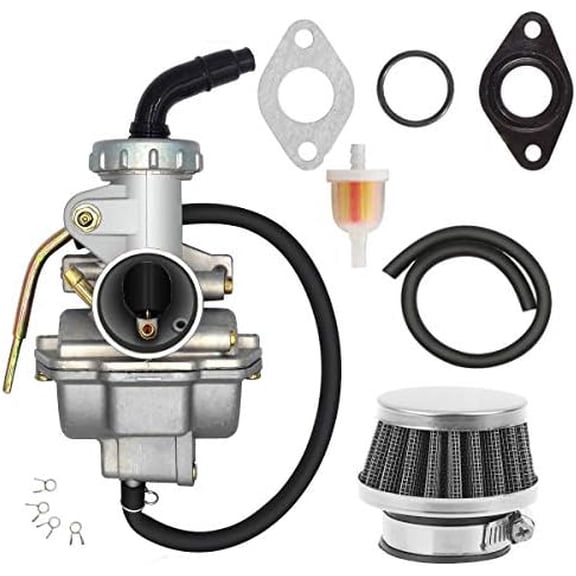 PZ20 Carburetor for TaoTao Kazuma Baja 70cc 90cc 110cc 125cc NST SunL Chinese Quad 4 Stroke ATV Go Kart Pit Dirt Bike CRF50F XL75 CRF80F XR50R with Air Fuel Filter$$Vehicle Parts & Accessories