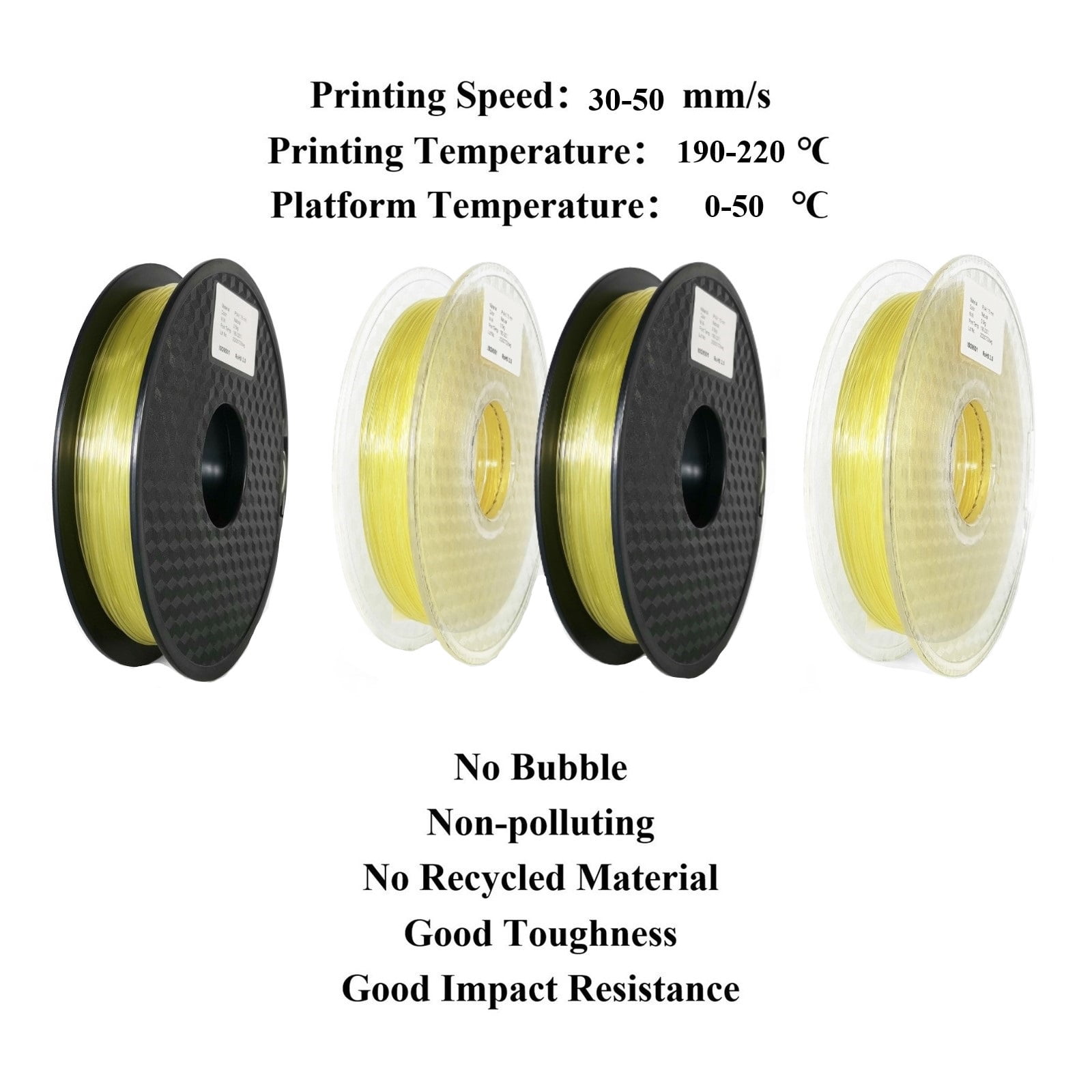 1KG PVA Supported Filament, 1.75mm Accessories for 3D Printer and 3D pen, Soluble Material, Cooperation with Other Filaments