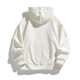 thumbnail image 3 of Gibobby Sudadera cierre hombre Sudadera con capucha para hombre, casual, con bolsillos con cierre completa, sudadera de manga larga, chamarra deportiva(Blanco,M), 3 of 4
