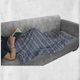 thumbnail image 5 of Ethnic Soft Flannel Fleece Throw Blanket, Colorful Pattern Triangles Chevron Lilac Tones, Cozy Plush for Indoor and Outdoor Use, 50" x 60", Mint Green Beige, by Ambesonne, 5 of 5