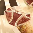 thumbnail image 2 of Gibobby Ropa interior bikini elástica para mujer Bragas de malla ahuecadas de encaje sexy para mujer Calzoncillos de niña con inferior de algodón de cintura media(Rosa, L), 2 of 4