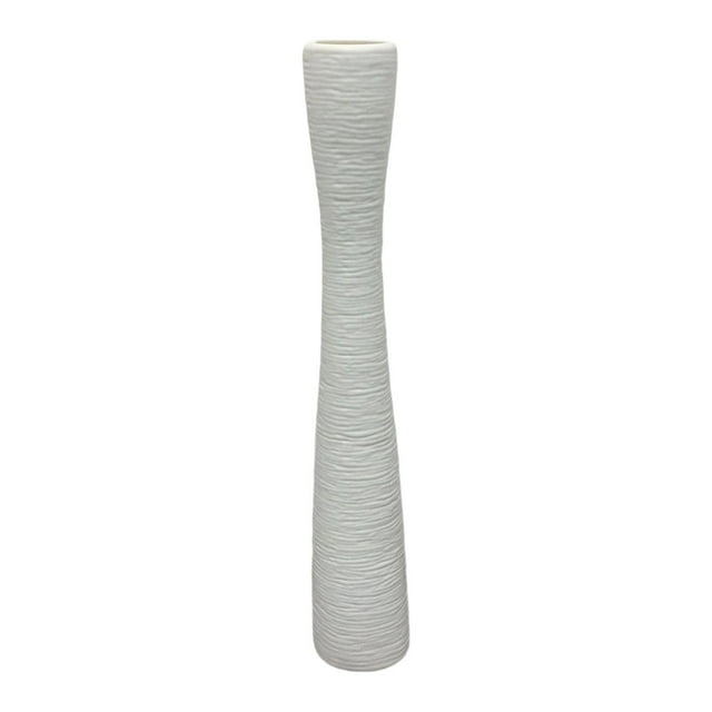 Maceta para flores, arreglo floral, decoración para oficina y hogar, jarrón alto de piso Blanco 385 cm