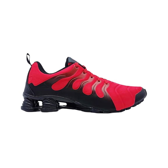 Tenis Para Hombre Pirma® Amortiguador Running Color Negro rojo 25.5