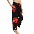 thumbnail image 2 of Balery Beautiful Red Ladybug print Women's Pajama Pants,Ultra Lightweight Pjs,Lounge Pant-XX-Large, 2 of 9