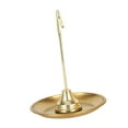 thumbnail image 4 of Soporte para quemador de incienso, Base de placa de incienso, fácil de limpiar, soporte para varillas de incienso de forma redonda, decoración para , oro, 4 of 8