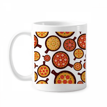 

Pizza Italy Tomato Foods Peppers Mug Pottery Cerac Coffee Porcelain Cup Tableware
